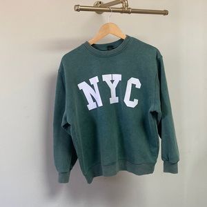 NYC printed crewneck sweatshirt